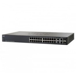 Cisco SMB SF300-24PP 24-port 10/100 PoE+ Managed Switch w/Gig Uplinks